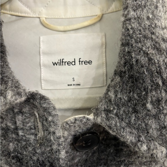 Wilfred Black and Gray Plaid Shirt Jacket - Picture 2 of 6